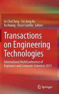Transactions on Engineering Technologies : International MultiConference of Engineers and Computer Scientists 2015