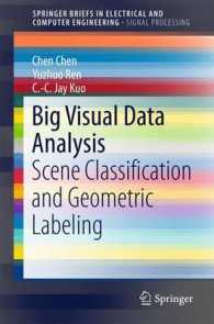視覚的ビッグデータ解析<br>Big Visual Data Analysis : Scene Classification and Geometric Labeling (Springerbriefs in Signal Processing)