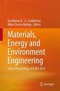 Materials, Energy and Environment Engineering : Select Proceedings of ICACE 2015