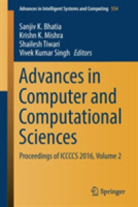 Advances in Computer and Computational Sciences : Proceedings of ICCCCS 2016, Volume 2 (Advances in Intelligent Systems and Computing)