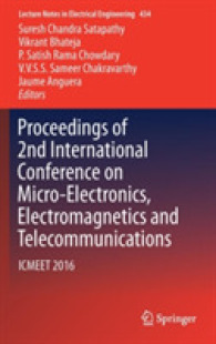 Proceedings of 2nd International Conference on Micro-Electronics, Electromagnetics and Telecommunications : ICMEET 2016 (Lecture Notes in Electrical Engineering)