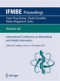International Conference on Biomedical and Health Informatics : ICBHI 2015, Haikou, China, 8-10 October 2015 (Ifmbe Proceedings)