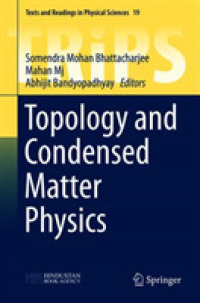 Topology and Condensed Matter Physics (Texts and Readings in Physical Sciences)