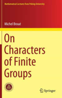 On Characters of Finite Groups (Mathematical Lectures from Peking University)