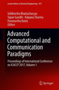 Advanced Computational and Communication Paradigms : Proceedings of International Conference on ICACCP 2017, Volume 1 (Lecture Notes in Electrical Engineering)