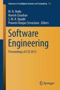 Software Engineering : Proceedings of CSI 2015 (Advances in Intelligent Systems and Computing)