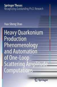 Heavy Quarkonium Production Phenomenology and Automation of One-Loop Scattering Amplitude Computations (Springer Theses)