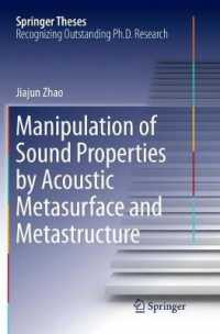 Manipulation of Sound Properties by Acoustic Metasurface and Metastructure (Springer Theses)