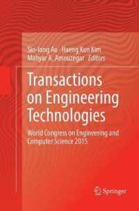 Transactions on Engineering Technologies : World Congress on Engineering and Computer Science 2015