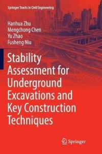 Stability Assessment for Underground Excavations and Key Construction Techniques (Springer Tracts in Civil Engineering)