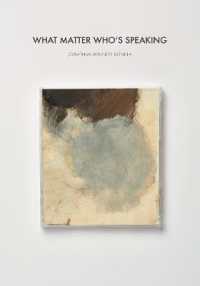 What Matter Who's Speaking: Residue (Delere Press") 〈1〉