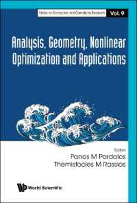 Analysis, Geometry, Nonlinear Optimization and Applications (Series on Computers and Operations Research)