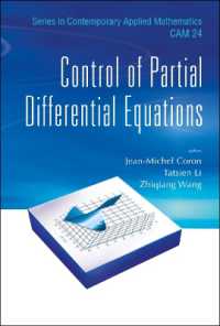 Control of Partial Differential Equations (Series in Contemporary Applied Mathematics)