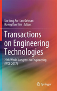 Transactions on Engineering Technologies : 25th World Congress on Engineering (WCE 2017)