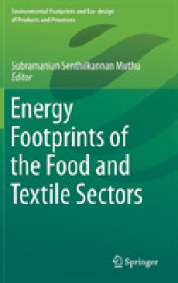 Energy Footprints of the Food and Textile Sectors (Environmental Footprints and Eco-design of Products and Processes)