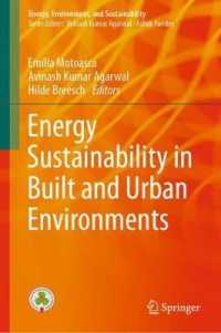 Energy Sustainability in Built and Urban Environments (Energy, Environment, and Sustainability)