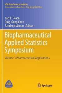 Biopharmaceutical Applied Statistics Symposium : Volume 3 Pharmaceutical Applications (Icsa Book Series in Statistics)