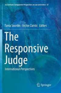 The Responsive Judge : International Perspectives (Ius Gentium: Comparative Perspectives on Law and Justice)