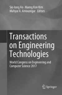Transactions on Engineering Technologies : World Congress on Engineering and Computer Science 2017