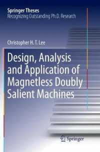 Design, Analysis and Application of Magnetless Doubly Salient Machines (Springer Theses)