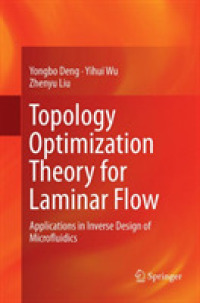 Topology Optimization Theory for Laminar Flow : Applications in Inverse Design of Microfluidics