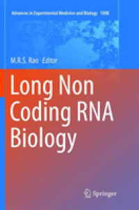 Long Non Coding RNA Biology (Advances in Experimental Medicine and Biology)