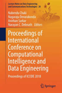 Proceedings of International Conference on Computational Intelligence and Data Engineering : Proceedings of ICCIDE 2018 (Lecture Notes on Data Engineering and Communications Technologies)
