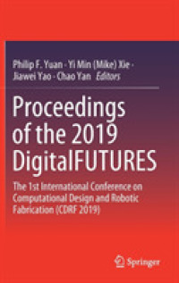 Proceedings of the 2019 DigitalFUTURES : The 1st International Conference on Computational Design and Robotic Fabrication (CDRF 2019)