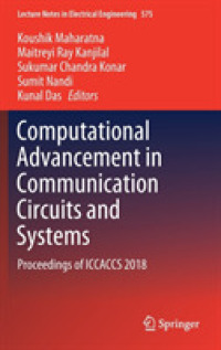 Computational Advancement in Communication Circuits and Systems : Proceedings of ICCACCS 2018 (Lecture Notes in Electrical Engineering)