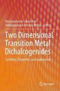 Two Dimensional Transition Metal Dichalcogenides : Synthesis, Properties, and Applications