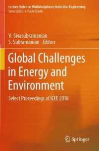 Global Challenges in Energy and Environment : Select Proceedings of ICEE 2018 (Lecture Notes on Multidisciplinary Industrial Engineering)