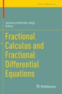 Fractional Calculus and Fractional Differential Equations (Trends in Mathematics)