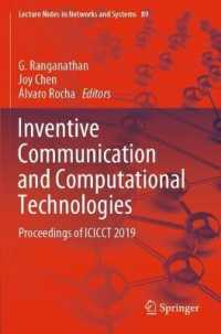 Inventive Communication and Computational Technologies : Proceedings of ICICCT 2019 (Lecture Notes in Networks and Systems)
