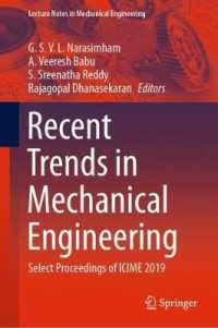 Recent Trends in Mechanical Engineering : Select Proceedings of ICIME 2019 (Lecture Notes in Mechanical Engineering)