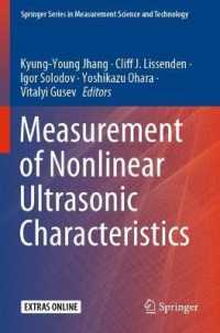 Measurement of Nonlinear Ultrasonic Characteristics (Springer Series in Measurement Science and Technology)