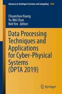 Data Processing Techniques and Applications for Cyber-Physical Systems (DPTA 2019) (Advances in Intelligent Systems and Computing)