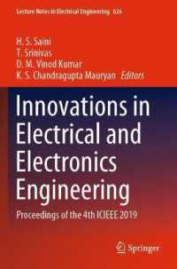 Innovations in Electrical and Electronics Engineering : Proceedings of the 4th ICIEEE 2019 (Lecture Notes in Electrical Engineering)