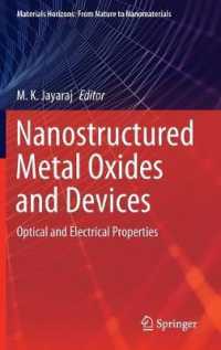 Nanostructured Metal Oxides and Devices : Optical and Electrical Properties (Materials Horizons: from Nature to Nanomaterials)