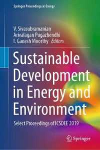 Sustainable Development in Energy and Environment : Select Proceedings of ICSDEE 2019 (Springer Proceedings in Energy)