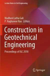 Construction in Geotechnical Engineering : Proceedings of IGC 2018 (Lecture Notes in Civil Engineering)