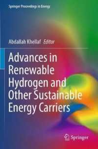 Advances in Renewable Hydrogen and Other Sustainable Energy Carriers (Springer Proceedings in Energy)