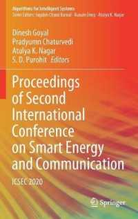 Proceedings of Second International Conference on Smart Energy and Communication : ICSEC 2020 (Algorithms for Intelligent Systems)