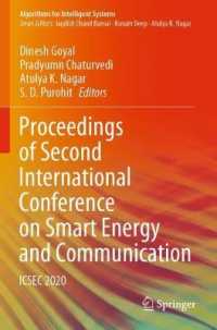 Proceedings of Second International Conference on Smart Energy and Communication : ICSEC 2020 (Algorithms for Intelligent Systems)