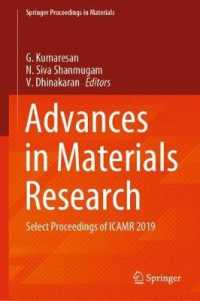Advances in Materials Research : Select Proceedings of ICAMR 2019 (Springer Proceedings in Materials)