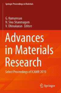 Advances in Materials Research : Select Proceedings of ICAMR 2019 (Springer Proceedings in Materials)