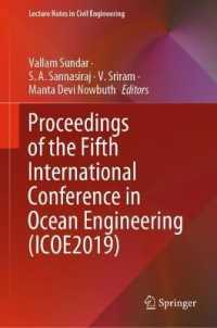 Proceedings of the Fifth International Conference in Ocean Engineering (ICOE2019) (Lecture Notes in Civil Engineering)