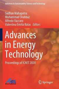 Advances in Energy Technology : Proceedings of ICAET 2020 (Advances in Sustainability Science and Technology)