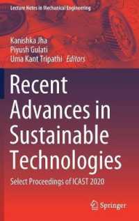 Recent Advances in Sustainable Technologies : Select Proceedings of ICAST 2020 (Lecture Notes in Mechanical Engineering)