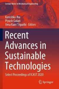 Recent Advances in Sustainable Technologies : Select Proceedings of ICAST 2020 (Lecture Notes in Mechanical Engineering)
