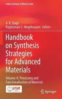 Handbook on Synthesis Strategies for Advanced Materials : Volume-II: Processing and Functionalization of Materials (Indian Institute of Metals Series)
